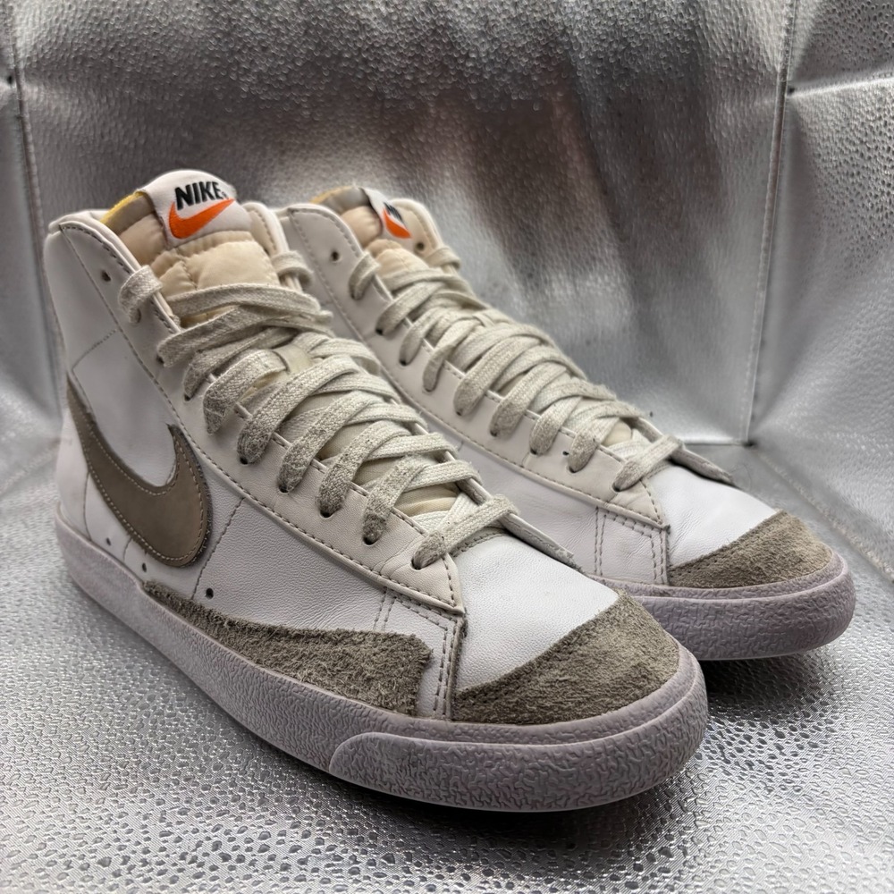 Size 8 Nike Blazer Mid '77 Vintage White Gray Oxford Womens Sneakers CZ1055-118